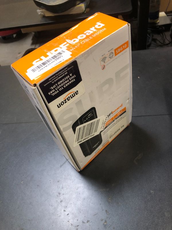 Photo 1 of ARRIS (SBG10) - Cable Modem Router Combo - DOCSIS 3.0 16 x 4 Gigabit & AC1600 WiFi, For Comcast Xfinity, Cox, check with ISP for compatibility [Not for Spectrum] 400 Mbps Max Internet Speeds