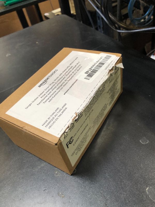 Photo 1 of Amazon Basics Smart Plug, Works with Alexa Only, 2.4 GHz Wi-Fi, No Hub Required, 4-Pack, White