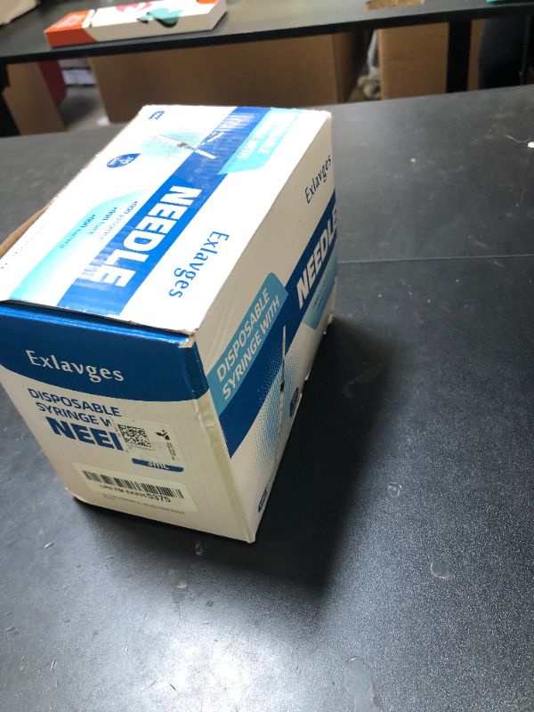 Photo 1 of 100 Pack Disposable 3ml/cc Lab Syringes with 23Ga 1 Inch Needle Luer Lock, Individually Sealed Packed