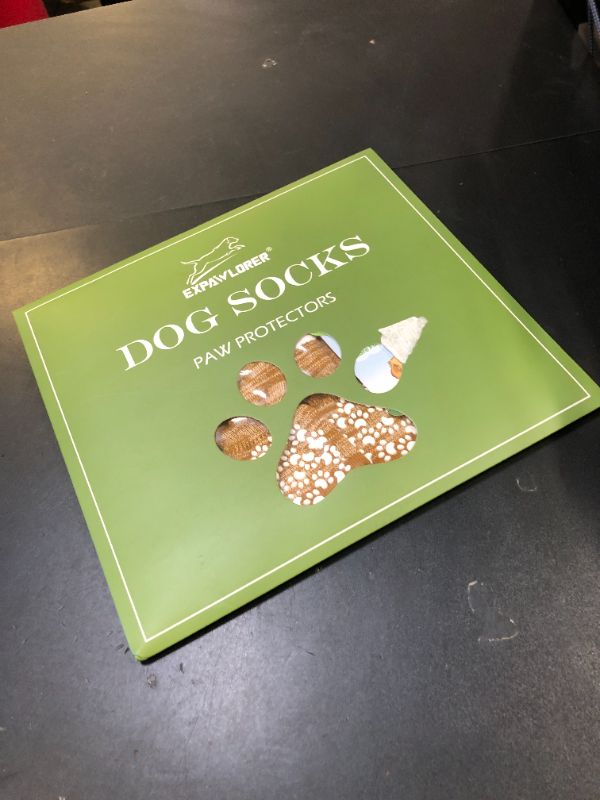 Photo 1 of EXPAWLORER Anti Slip Dog Socks to Prevent Licking Paws, Dog Shoes for Hot Pavement, Dog Booties for Medium Senior Dogs, Traction Control Boots & Paw Protectors for Hardwood Floors