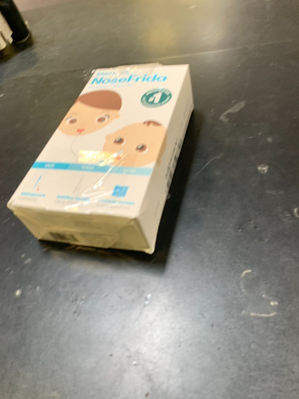 Photo 1 of Frida Baby Saline Kit, Includes NoseFrida Nasal Aspirator for Baby, Baby Nose Sucker, Saline Nasal Spray for Babies with 10 Extra Hygiene Filters, Nasal Spray Decongestant, 0.68 fl oz