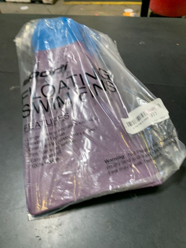 Photo 1 of Sporti Essential Floating Swim Fins (Color) - Youth 3-4 / W 5 (PurpleBlue)