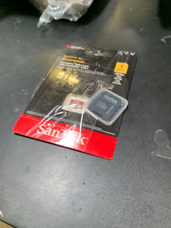 Photo 1 of SanDisk 1TB Extreme microSDXC UHS-I Memory Card with Adapter - Up to 190MB/s, C10, U3, V30, 4K, 5K, A2, Micro SD Card- SDSQXAV-1T00-GN6MA, Gold/Red