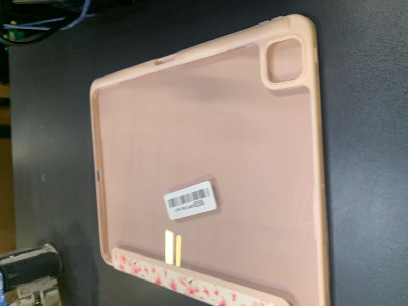 Photo 1 of Jarviwiin Case for iPad Pro 13-inch (M4) 7th Generation 2024,Slim Tri-Fold Smart Folio Auto Wake/Sleep with Clear Back/Pencil Holder Cover for iPad Pro 13" 7 Gen (Floral Pink)