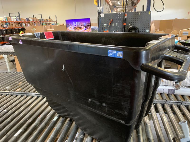 Photo 1 of Magnum Tilt Truck, 1/2 Cu. Yd. Capacity Dump Cart with Heavy Duty 12” Wheels & 5” Casters for Handling, Transporting on Construction Jobsites, 750 lbs, Trash Cart with Wheels DUC12A