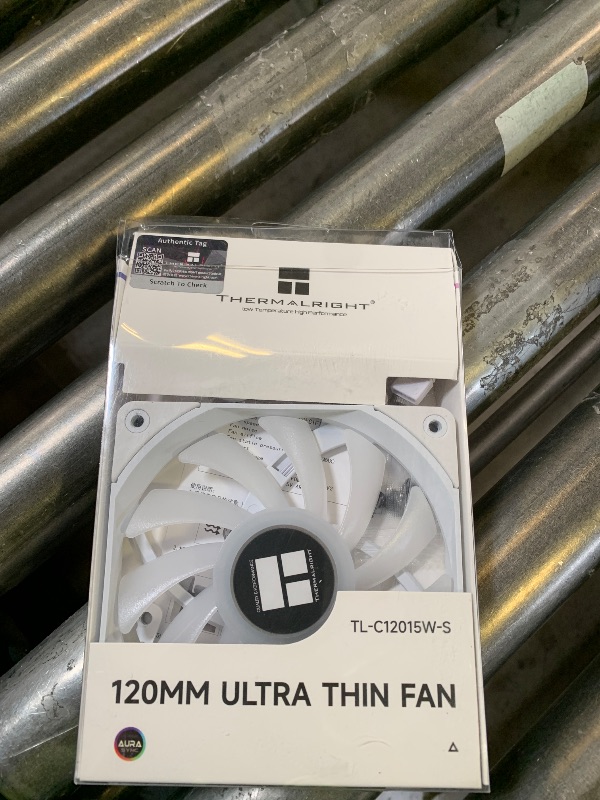 Photo 1 of Thermalright TL-C12015W-S CPU Fan, 120mm Quiet PWM Computer Case Fan, 15mm Slimline PC Cooler, CPU Cooling(White ARGB)
