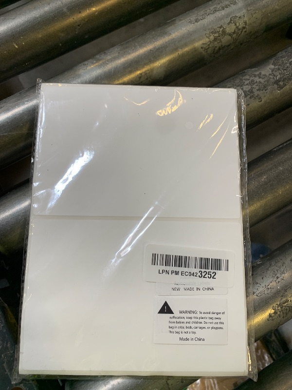 Photo 1 of 150 Pcs Labels for Storage Bins, 6 X 4 Inch Removable Labels for Storage Bins, Tear Resistant No Residue Storage Bin Labels, Matte White Blank Box Labels for School, Home, Business