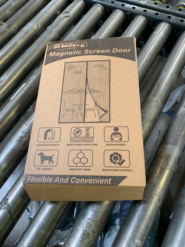 Photo 1 of Magnetic Screen Door, Fit Door Size 48 x 80 Inches, Screen Doors with Magnets, Pet & Kid Friendly?Works with Front Doors, Sliding Doors ?Black