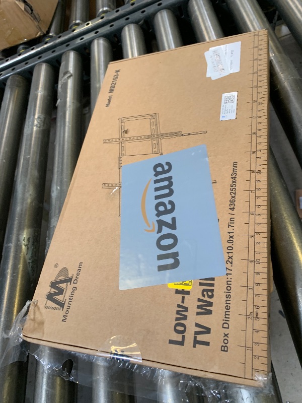 Photo 1 of Mounting Dream TV Mount Fixed for Most 42-84 Inch Flat Screen TVs, TV Wall Mount Bracket up to VESA 600 x 400mm and 132 lbs - Fits 16"/18"/24" Studs - Low Profile and Space Saving MD2163-K