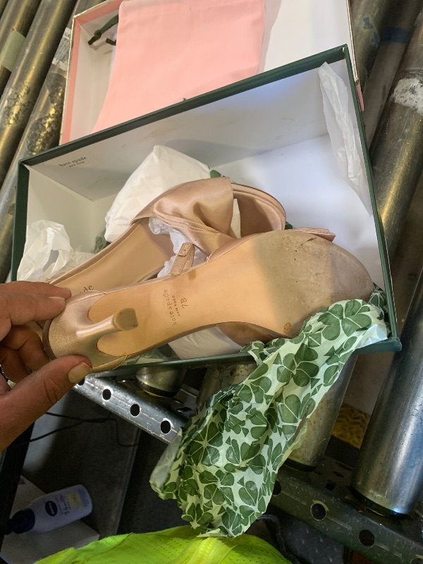 Photo 1 of kate spade new york Women's Bridal Bow Pump Sandal, Pale Vellum, 7