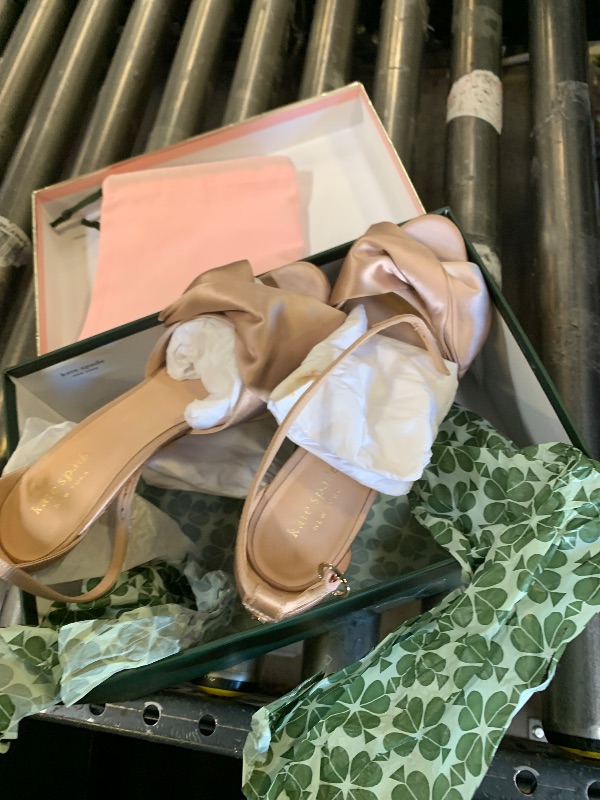 Photo 1 of kate spade new york Women's Bridal Bow Pump Sandal, Pale Vellum, 7