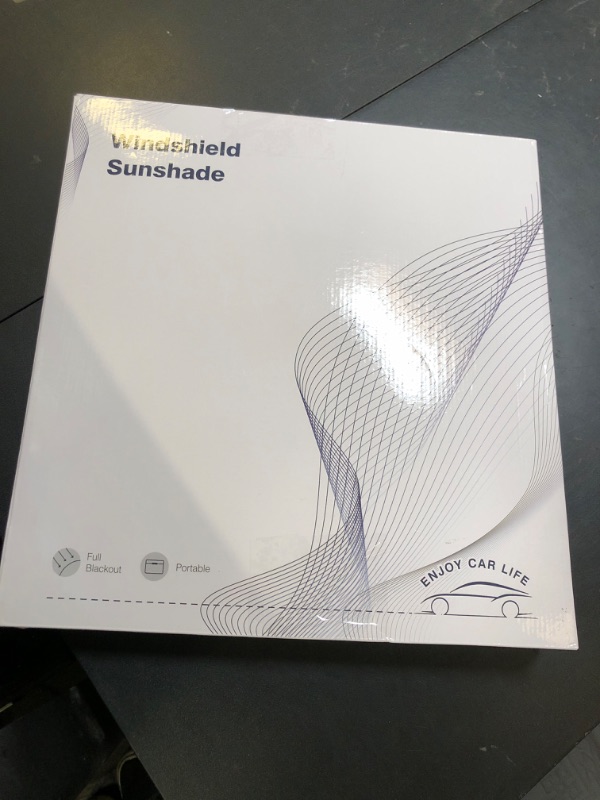 Photo 1 of REEVAA 2025 Upgraded Tesla New Model Y (Juniper) Sunshade Windshield [Tailored Fit, 99% Sun Protection] Foldable Sun Shade Accessories with Storage Bag for Model Y 2016-2026, Silver Coating