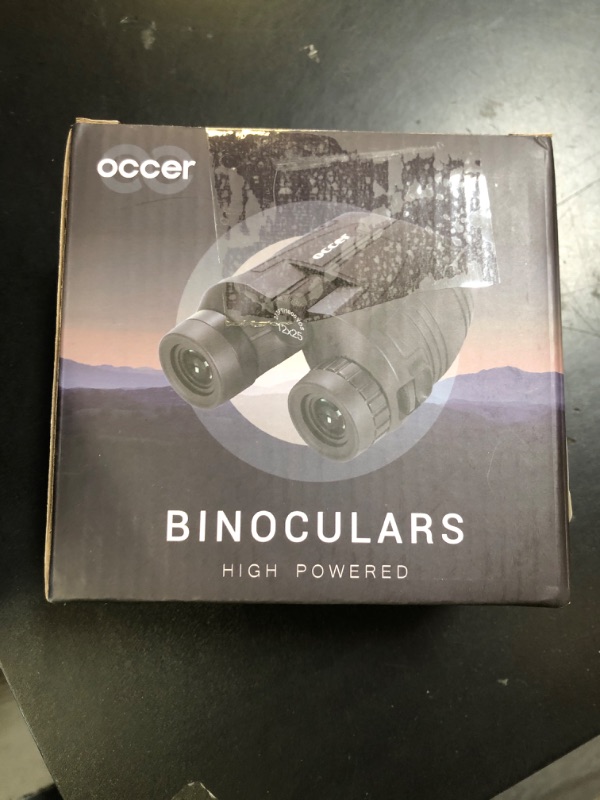 Photo 1 of Occer 12x25 Compact Binoculars for Adults and Kids, Large Eyepiece Waterproof Binocular with Low Light Vision,High Powered Easy Focus Binoculars for Bird Watching,Outdoor Hunting,Travel,Sightseeing