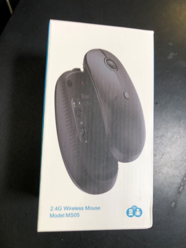 Photo 1 of Type C Wireless Mouse?Vssoplor USB C MacBook Wireless Mouse Dual Mode 2.4G Cordless Mice with Nano USB and Type C Receiver Compatible with PC, Laptop, MacBook and All Type C Devices-Black and Silver