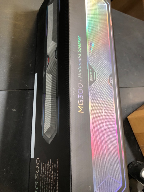 Photo 1 of Edifier MG300 Computer Sound Bar: Loud Speakers with Deep Bass - Switch RGB Built-in Microphone for Gaming Speakers Wireless Bluetooth 5.3 & USB Adapter PC Sound Bar for Desktop