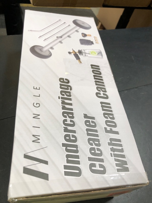 Photo 1 of M MINGLE Undercarriage Pressure Washer Attachment, 16 Inch Powerful Under Car Washer with Foam Cannon and Car Wash Mitt, 4000 PSI