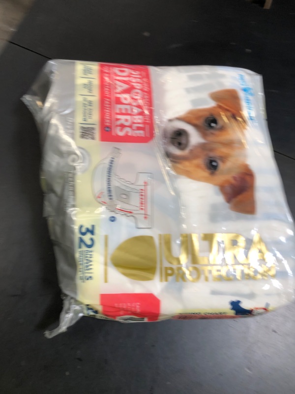 Photo 1 of Paw Inspired 32ct Disposable Dog Diapers | Female Dog Diapers Ultra Protection | Diapers for Dogs in Heat, Excitable Urination, or Incontinence (Small)