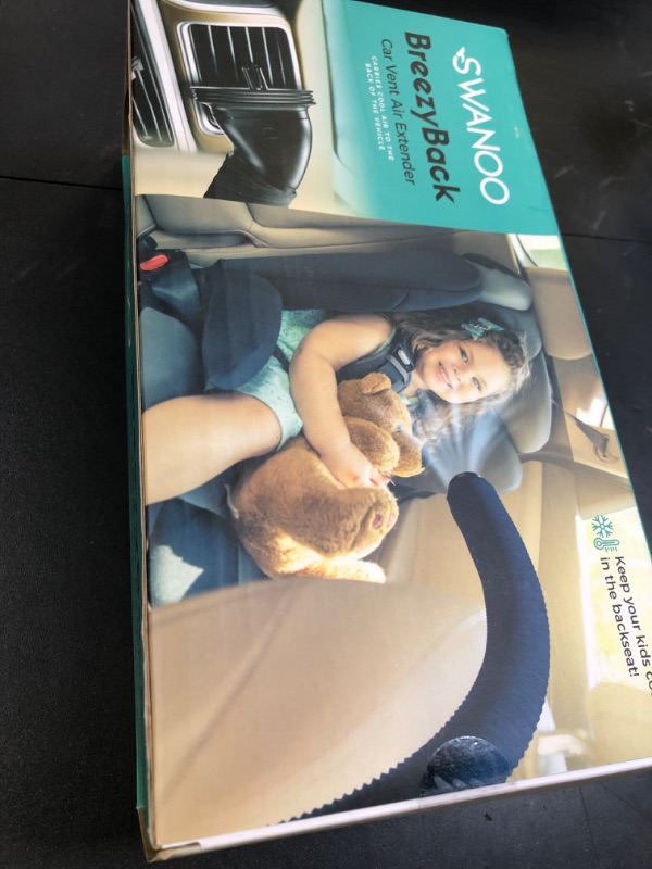 Photo 1 of Swanoo Car AC Vent Extender | Air Vent Hose for Backseat | Directs Cool or Hot Air to Kids & Pets | Universal Fit | Extends Up to 10 FT | AC Tube for Baby Car | Back Seat Air Conditioning | BreezyBack