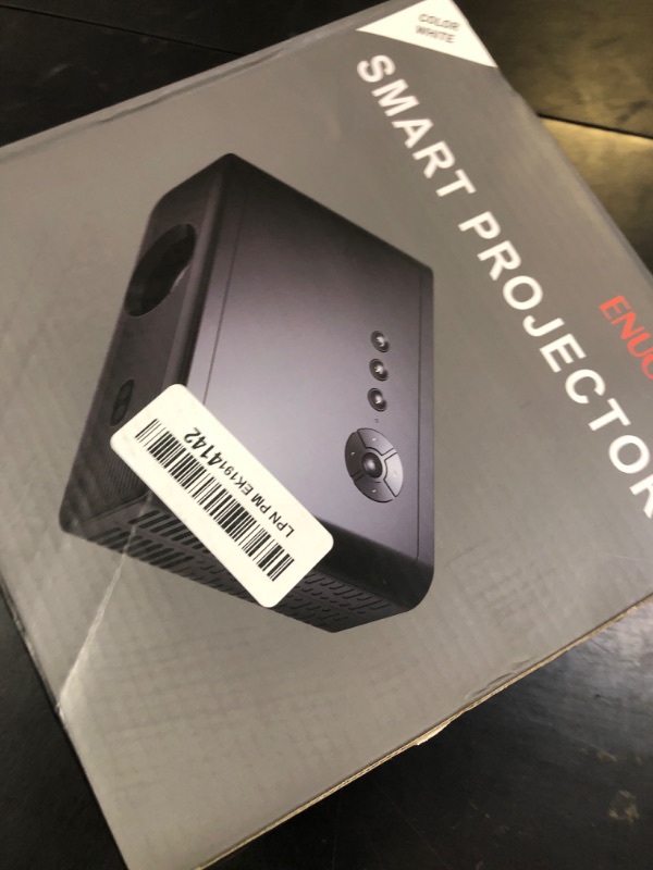 Photo 1 of L012 Mini Projector, Support 4K 1080P Portable Projector with Dual Band WIFI6 5G Wireless 5.2 Bluetooth Android 11, 200 ANSI Lumens, 180° Rotatable