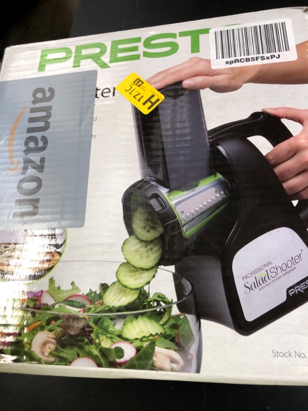 Photo 1 of Presto 02970 Professional SaladShooter Electric Slicer/Shredder, Black,1 count