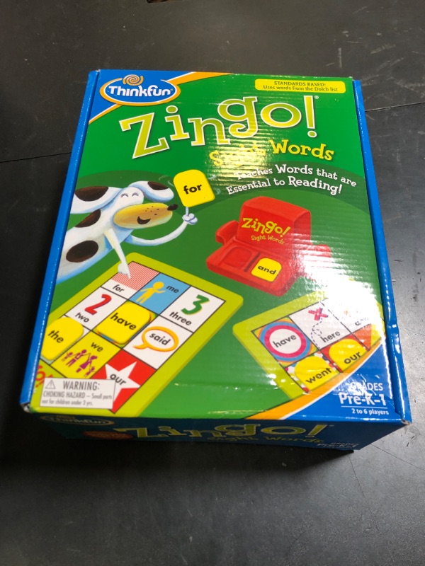 Photo 1 of Think Fun Zingo! Sight Words,