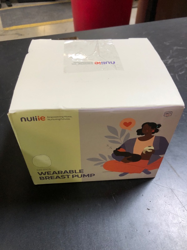 Photo 1 of Nuliie Hands-Free Breast Pump, Wearable Breastfeeding Pump 4 Modes 9 Levels with 18/21/24MM Flange, Electric Breast Pump Portable, Replaced Pumping Accessories Included (Ghostwhite, 2 Packs)