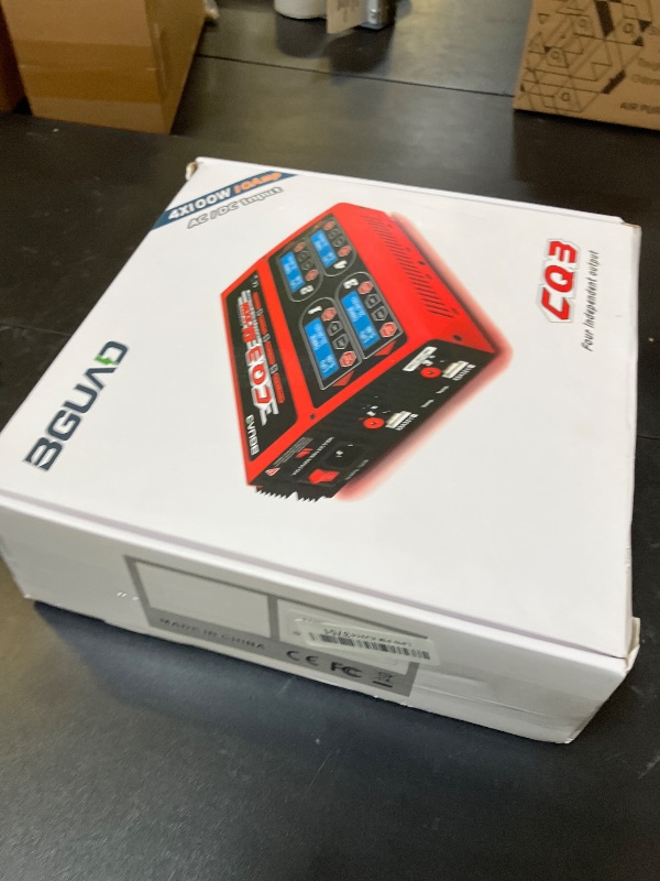 Photo 1 of BGUAD 100Wx4/10Ax4 AC/DC 4 Port RC LiPo Charger Discharger Intelligent Balance Charger Quad Multi-Functions for NiMH NiCd LiHV Pb Batteries for Hobby Rc Car Boat Airplane Racing Drone FPV