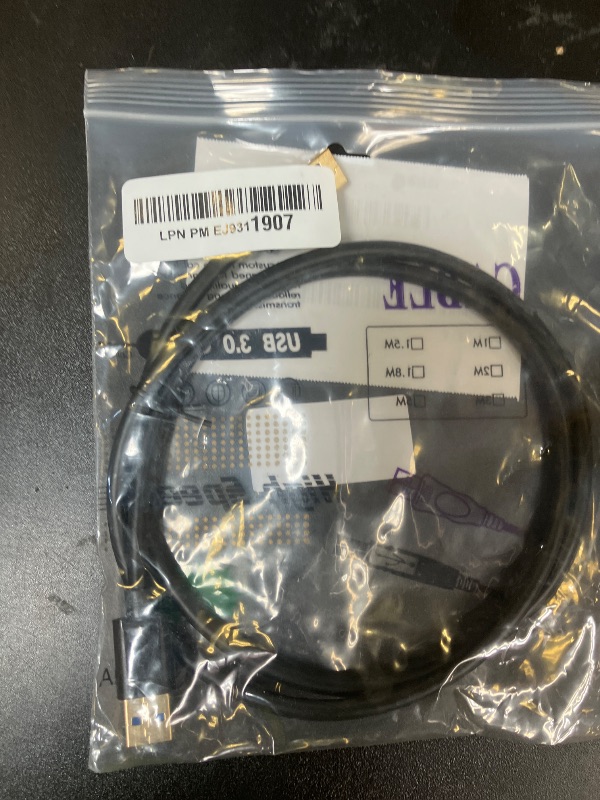 Photo 1 of Jelly Tang USB 3.0 Male to Male Cable 3Ft,USB to USB Cable with Gold-Plated Connector for Hard Drive Enclosures, DVD Player, Laptop Cooler (3Ft/1M)