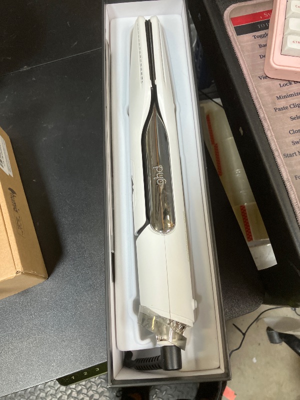 Photo 1 of ghd Duet Style - 2-in-1 Flat Iron Hair Straightener + Hair Dryer, Hot Air Styler to Transform Hair from Wet to Styled - White