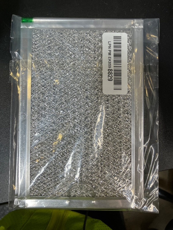 Photo 1 of 12-Layer Air Filter Factory 5" x 7.5" Pull Tab Microwave Grease Filter Replacements For Many GE, Frigidaire, Magic Chef & LG Microwave Oven Models Filter Set Of 2 (Pull Tab Short Side)