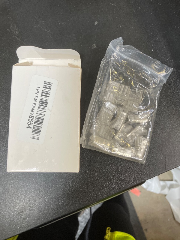 Photo 1 of Flutesan RGB LED Light Strip Connectors 20 Waterproof LED Adapter Connectors Transparent Solderless LED Light Strip Connectors for Strip Light Unwired Gapless Track Connector 5V 12V 24V (2 Pin, 8 mm)