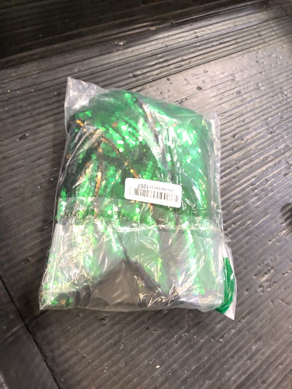 Photo 1 of VACVELT Flip Sequin Fabric by The Yard, 1 Yard Reversible Sequin Fabric, Emerald Green + Gold Glitter Fabric Sparkly Mermaid Sequin Fabric for Graffiti, Bridal Dress, Wedding Decorations, Sewing