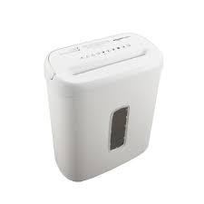Photo 1 of AMAZON BASICS CROSS CUT PAPER AND CREDIT CARD SHREDDER FOR SECURITY - 8 SHEET HEAVY DUTY, WHITE MODEL C276-A W