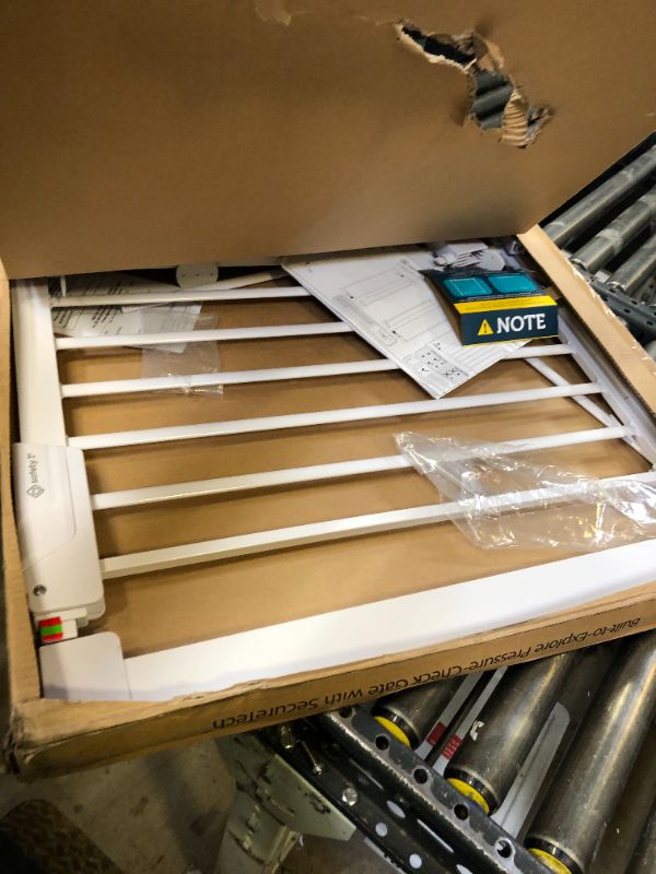 Photo 1 of Safety 1st Pressure Mounted Baby Gates for Doorways with SecureTech, Baby Gate with Door, Pet-Friendly Design, No Drilling, 29-38"