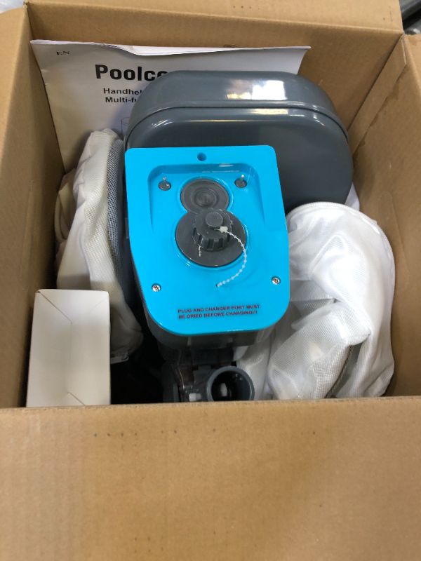 Photo 1 of PoolCent Leaf Eater Plus, Heavy-Duty Cordless Rechargeable Pool Vacuum, Ultra Strong Suction, 3 in 1 Cleaning Solution – Deep, Shallow & Surface Skimmer, for Above Ground Pools & In Ground Pools