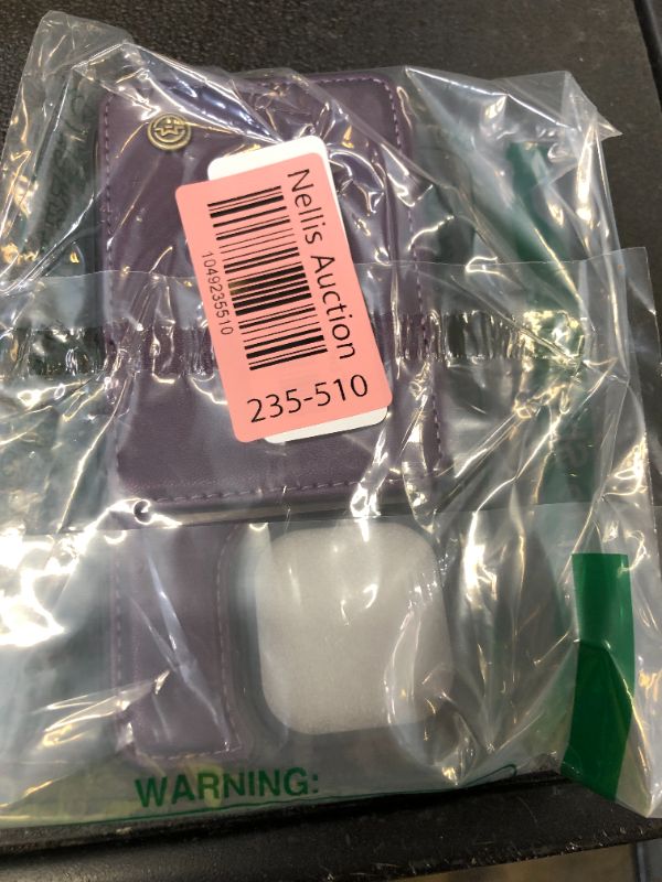 Photo 1 of Vinich for iPhone 14 Pro Wallet Case with Card Holder, RFID Blocking Credit Slots Kickstand Shockproof Phone Cover for Women Men, Purple