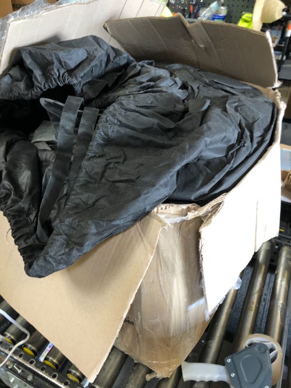 Photo 1 of Camco ULTRAGuard 28-30-Ft Travel Trailer/Class C RV Cover - Features Zipper Entry Doors & Covered Air Vents - Crafted of Spunbond Polypropylene - Storage Bag for RV Storage and Organization (45744)
