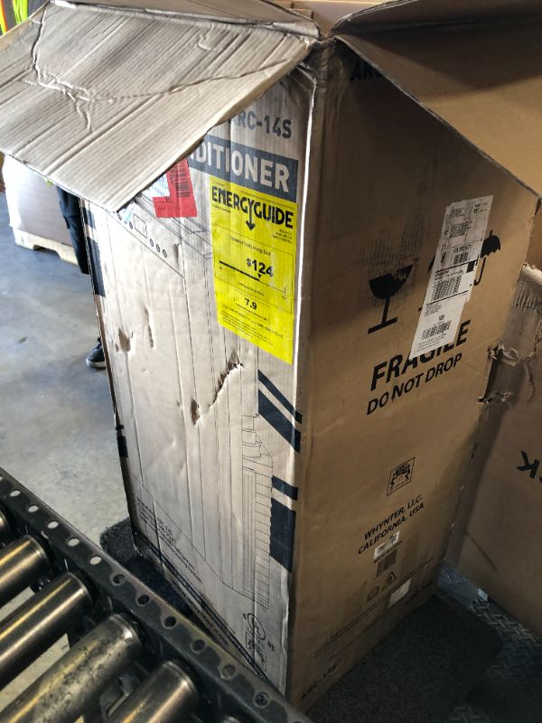 Photo 1 of Whynter Portable Air Conditioner 14,000 BTU with Dual Hose Dehumidifier & Cooling Fan for 500 Sq Ft Rooms, Includes AC Unit Window Kit, ARC-14S (9,500 SACC)