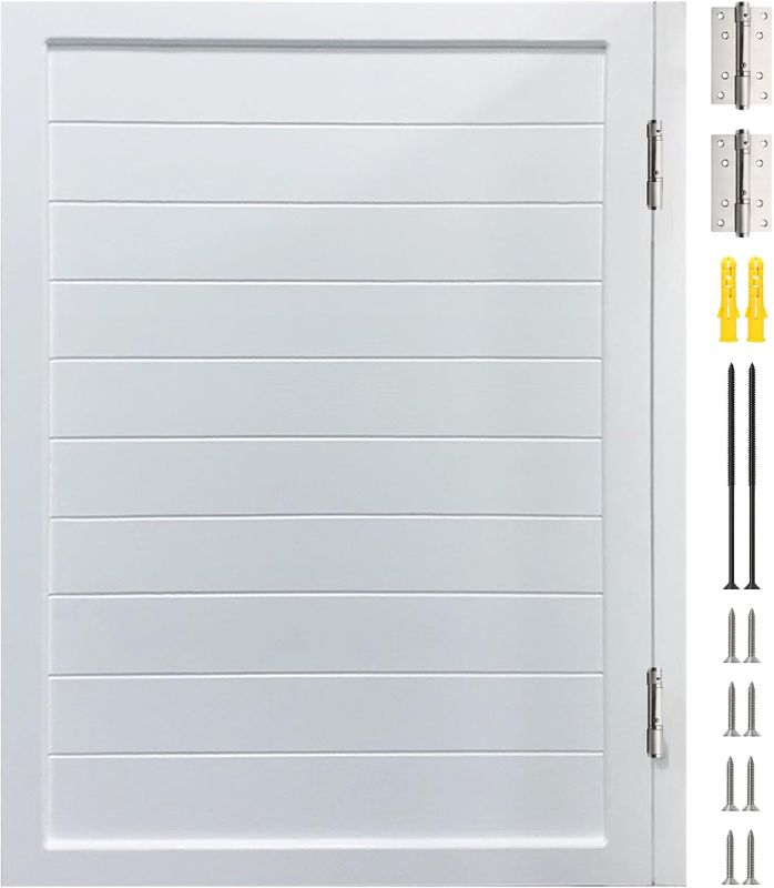 Photo 1 of Saloon Swinging Doors 30/32/36 Inch Wide, White Heavy Duty Swinging Half Door with Hinges and Hardware, Single Swing Cafe Doors for Doorway Bar Kitchen Decor
