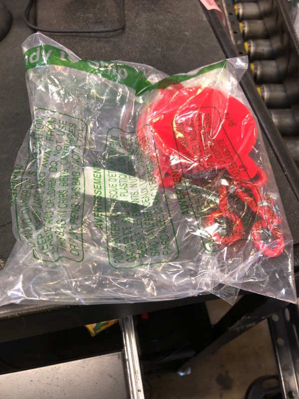 Photo 1 of FDC Breakable Plastic Caps 2-1/2” – Fire Department Connection Cap Set for Siamese FDC Inlets – Red Safety Covers for Exterior Wall Use – 1 Set (2 Caps)