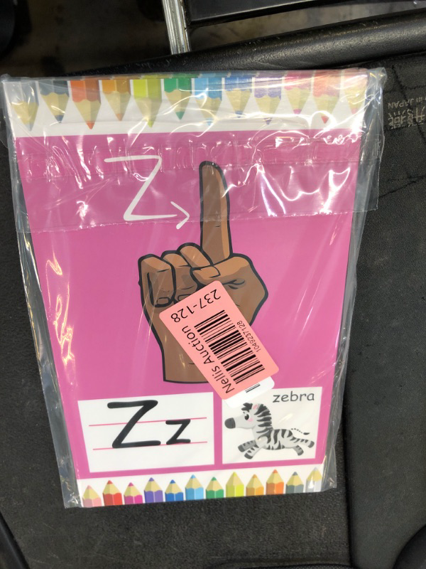 Photo 1 of Sign Language Alphabet Poster - 26 Pcs 5 x 8 Inches ASL Toddler Alphabet Poster for Classroom Decoration, Children's Sign Language Posters for School Classroom Wall Decoration