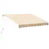 Photo 1 of 10 ft. x 8 ft. Manual Retractable Sunshade Patio Awning with UV Protection and Easy Crank Opening Beige Sand
