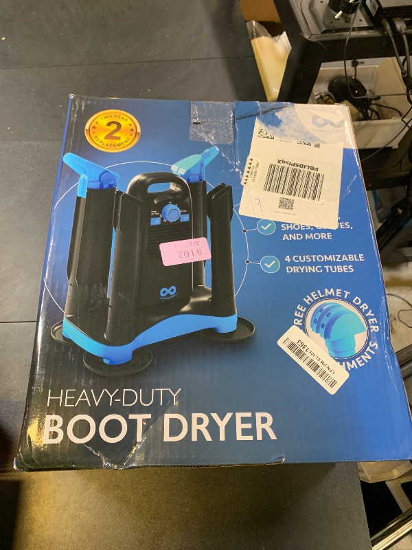 Photo 1 of Foldable & Compact Boot Dryer & Boot Warmer with Timer, Fast 2-Hour Drying, Shoe Dryer for Work Boots, Sneakers, Gloves, Helmets (2 Pair Upgraded Model)