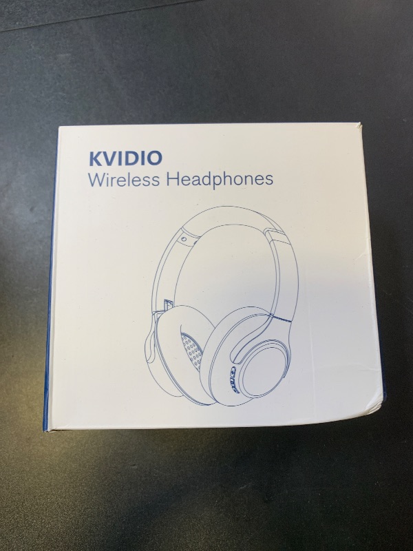 Photo 1 of KVIDIO Bluetooth Headphones Over Ear, 65 Hours Playtime Wireless Headphones with Microphone, Foldable Lightweight Headset with Deep Bass, HiFi Stereo Sound Low Latency for Travel Work Cellphone