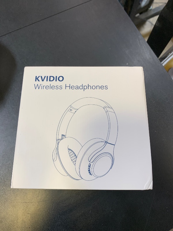 Photo 1 of KVIDIO Bluetooth Headphones Over Ear, 65 Hours Playtime Wireless Headphones with Microphone, Foldable Lightweight Headset with Deep Bass, HiFi Stereo Sound Low Latency for Travel Work Cellphone