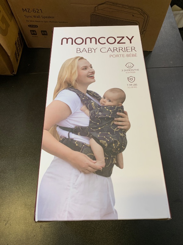 Photo 1 of Momcozy Baby Carrier - Ergonomic, Cozy and Lightweight Carrier for 7-44lbs, Effortless to Put On, Ideal for Hands-Free Parenting, Enhanced Lumbar Support, Purehug for Infant to Toddler, Black