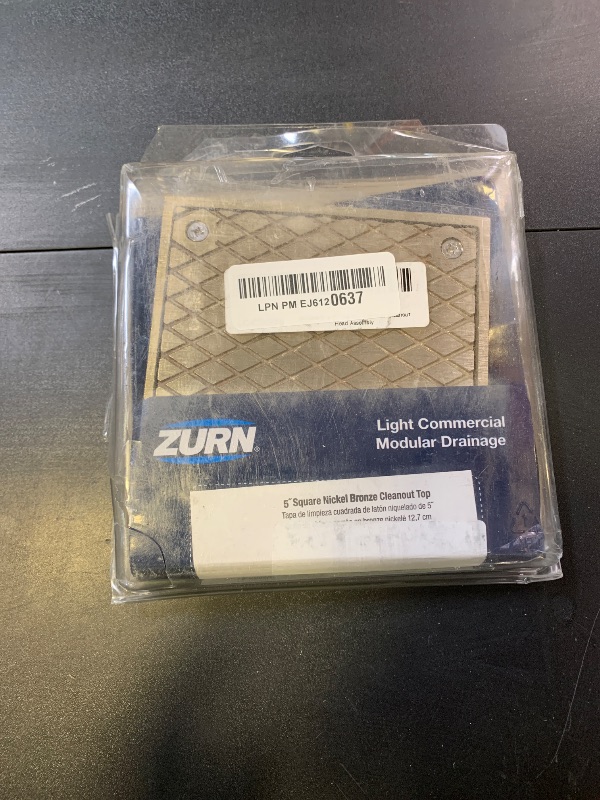 Photo 1 of Zurn LC-CS05NI Square 5" x 5" Nickel Bronze Cleanout Head Assembly