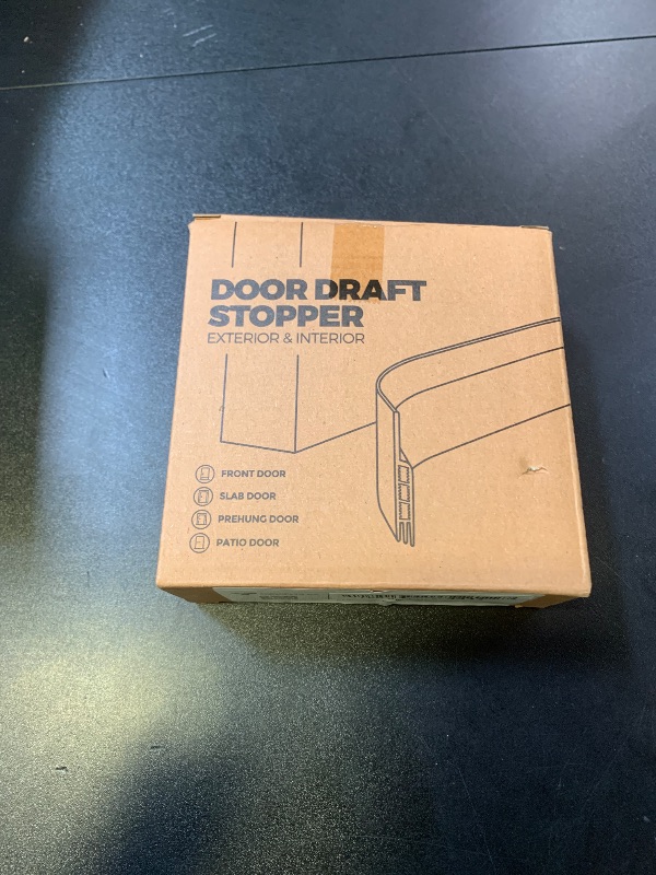 Photo 1 of Holikme Door Draft Stopper Under Door Draft Blocker Insulator Doors Sweep Weather Stripping Noise Stopper Strong Adhesive, White