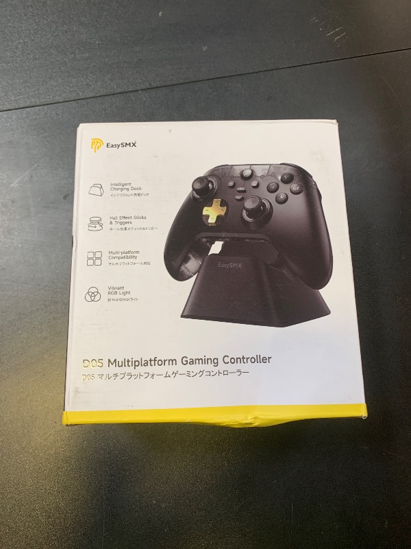 Photo 1 of EasySMX D05 PC Controller - Enhanced Wireless Bluetooth Pro Controller with Charging Dock/Hall Sensor/RGB Lighting - No Stick Drift, No Dead Zone - Work for Windows PC, Android, Steam and Switch