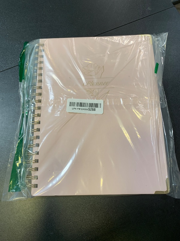 Photo 1 of EYROZILL 2025-2026 Academic Planner Weekly and Monthly, Hardcover Planner with Notes Pages, Spiral Bound, Inner Pocket, 8.5" × 11", From July 2025 to June 2026- Pink